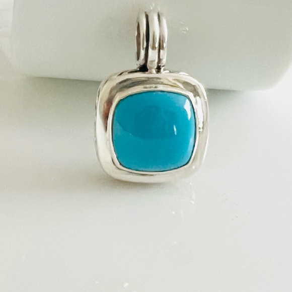 David Yurman Turquoise Pendant Necklace - Picture 9 of 12